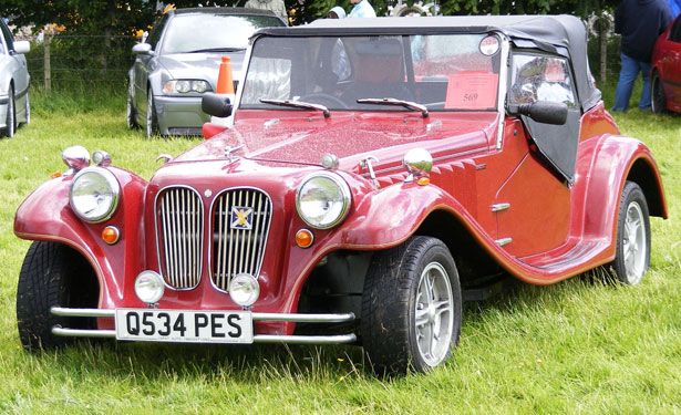 Motscl s voiture vintage antique rouge herbe vitesse transport