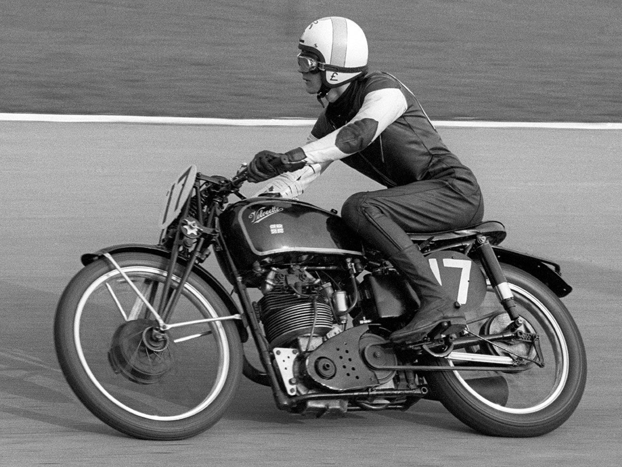 Vintage Motorcycle Racer 55