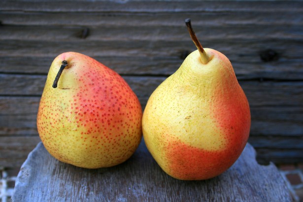 Blushing pears