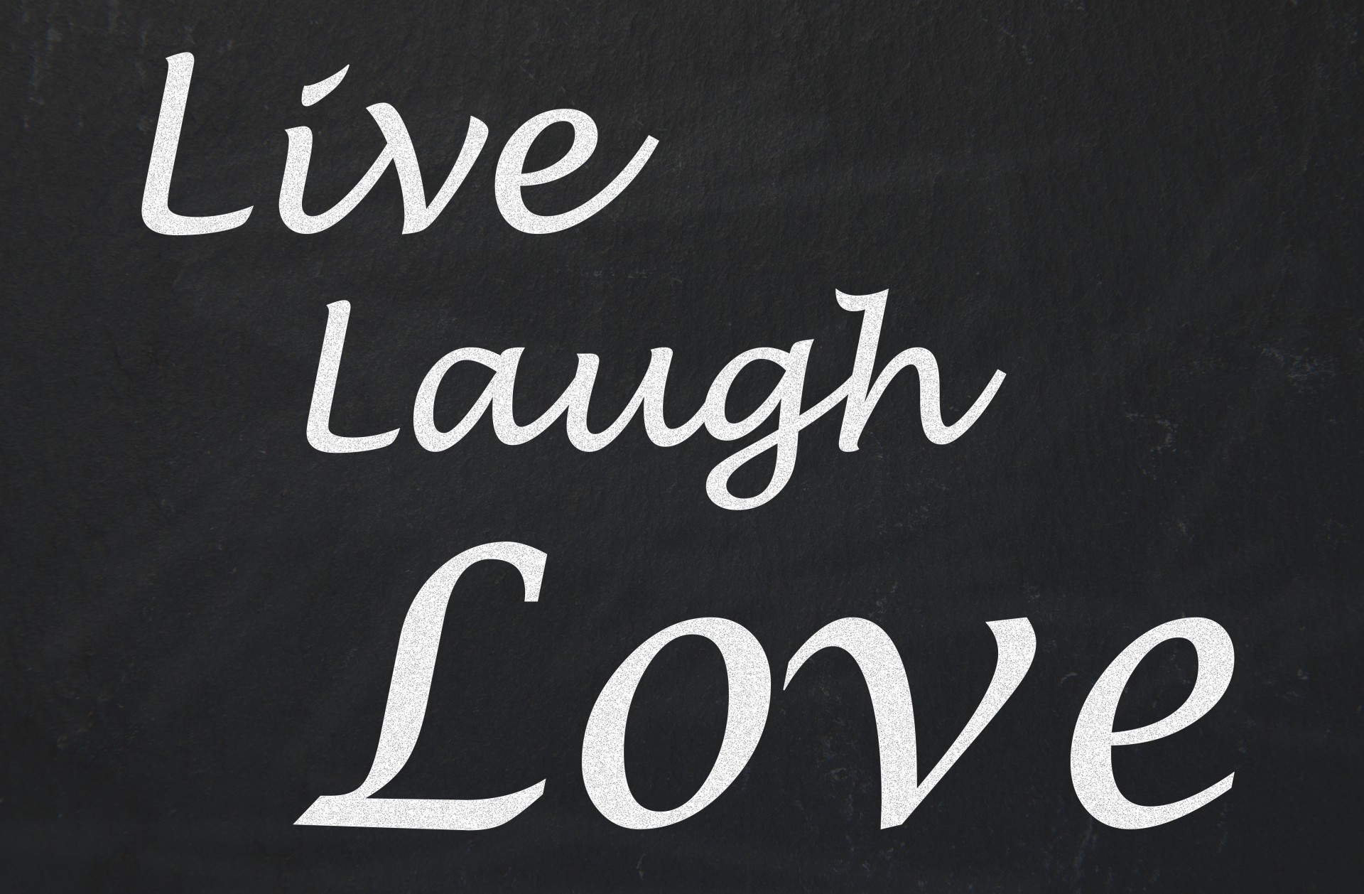 live laugh love chalkboard