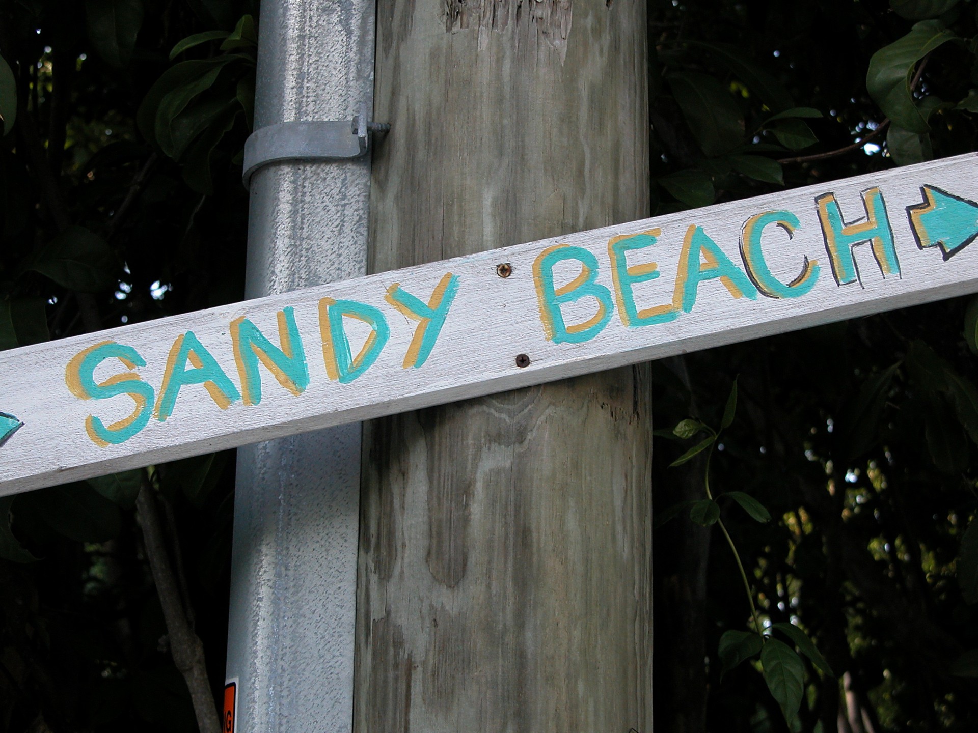 Sandy Beach Sign