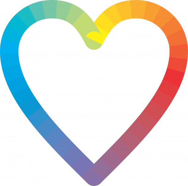 free rainbow heart clip art - photo #9