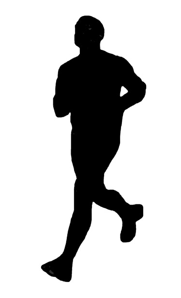 free black and white running clipart - photo #49