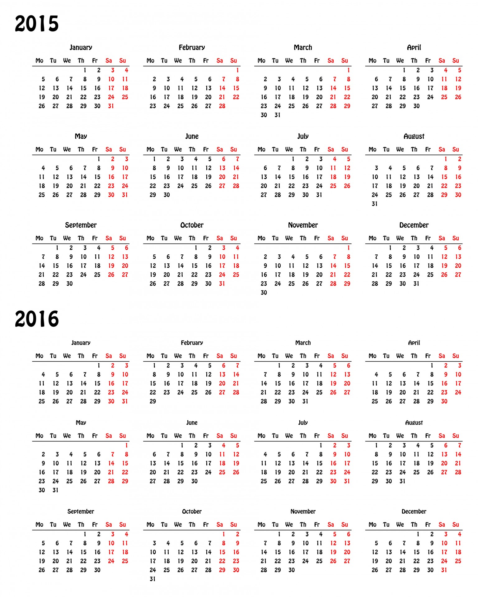 20152016 Calendar Free Stock Photo Public Domain Pictures