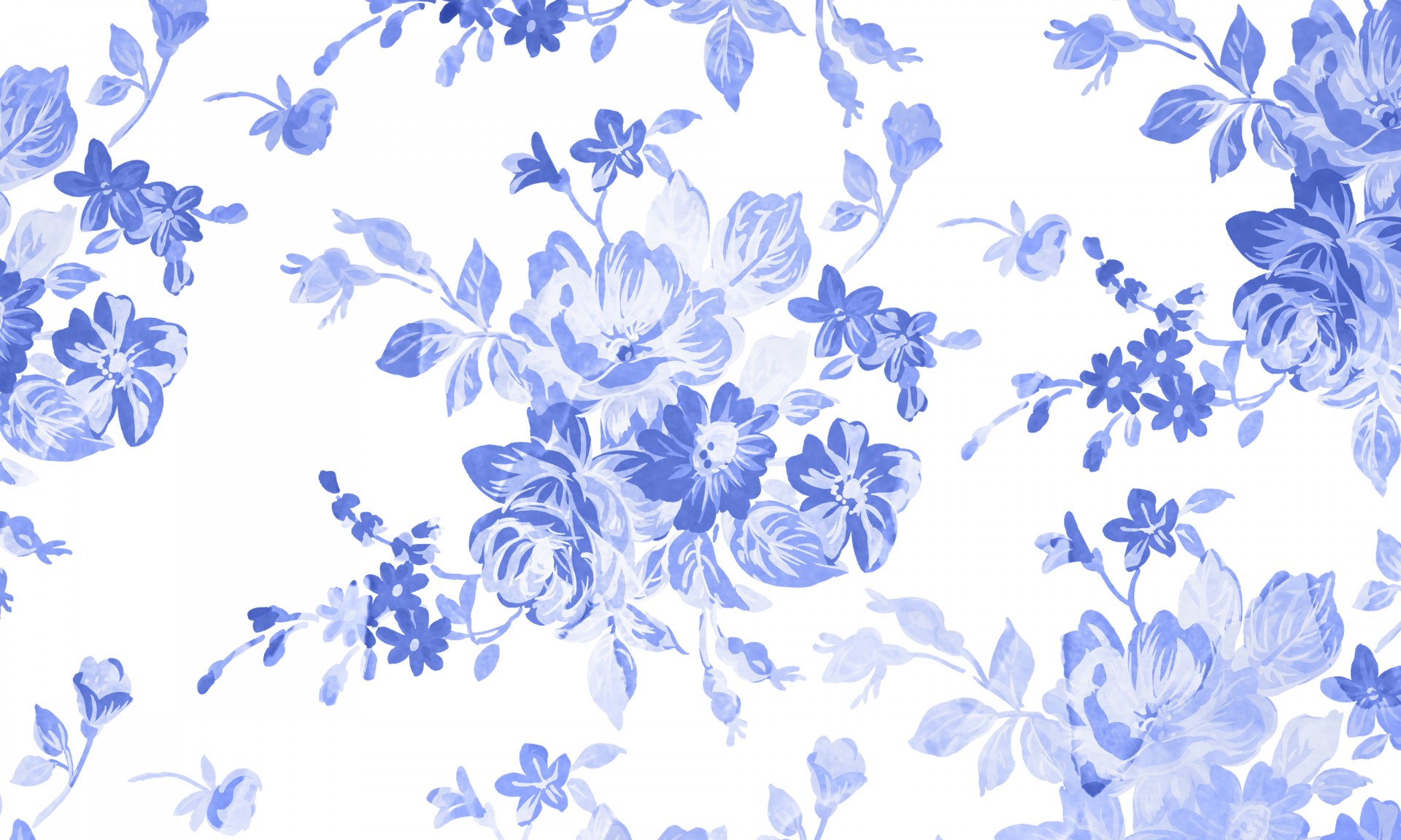 Blue Floral Watercolor Background Free Stock Photo - Public Domain Pictures