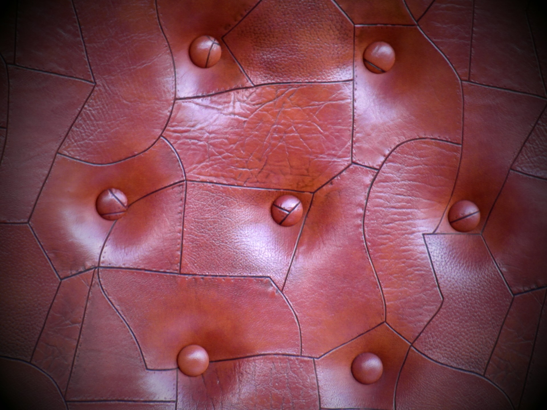 Cracked Brown Leather Background