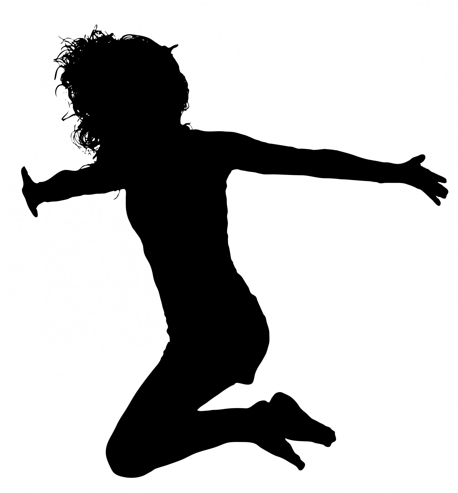free clip art jumping silhouette - photo #28
