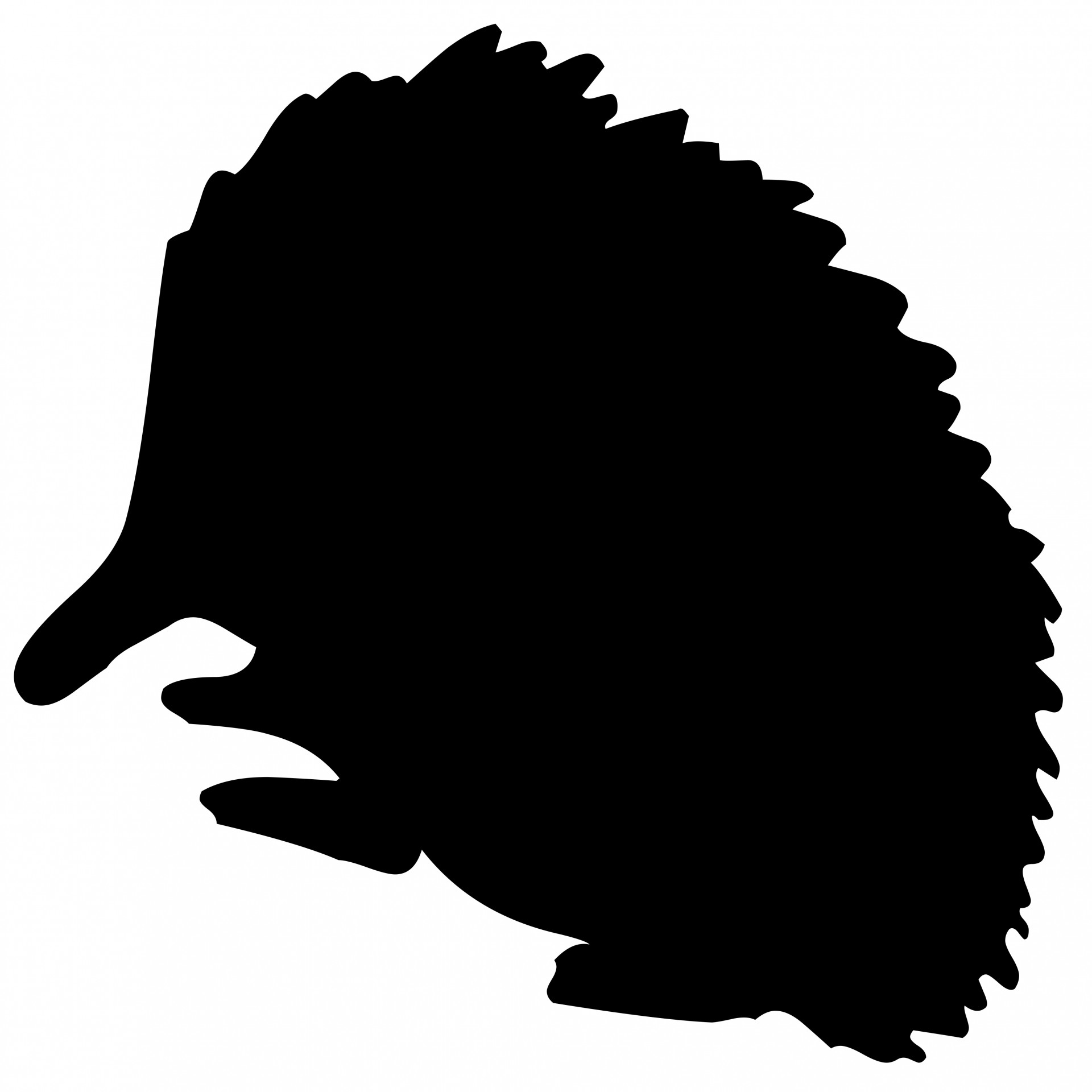 hedgehog clipart outline - photo #38