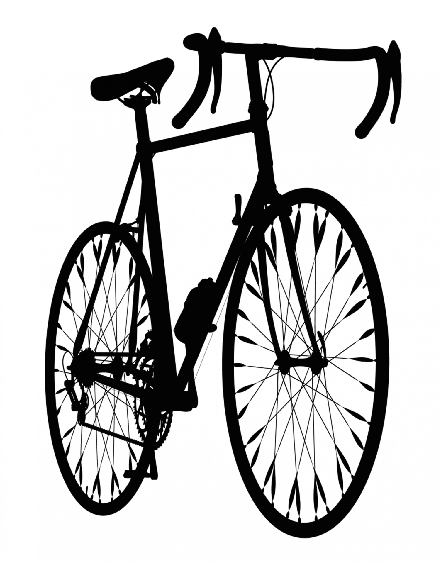 mountain bike clip art silhouette - photo #36