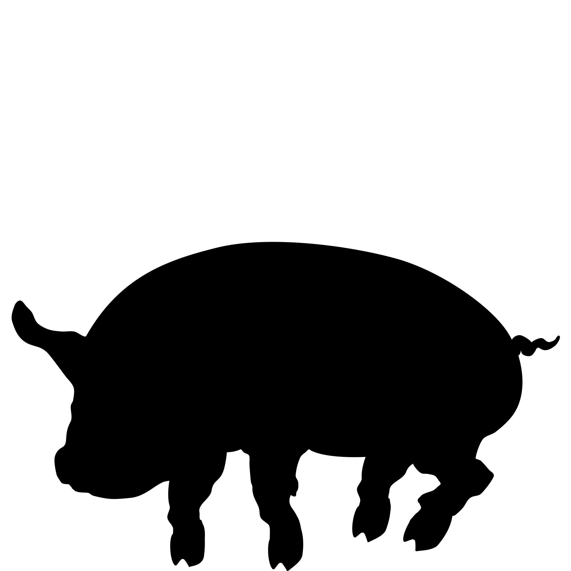 Pig Silhouette Free Stock Photo - Public Domain Pictures