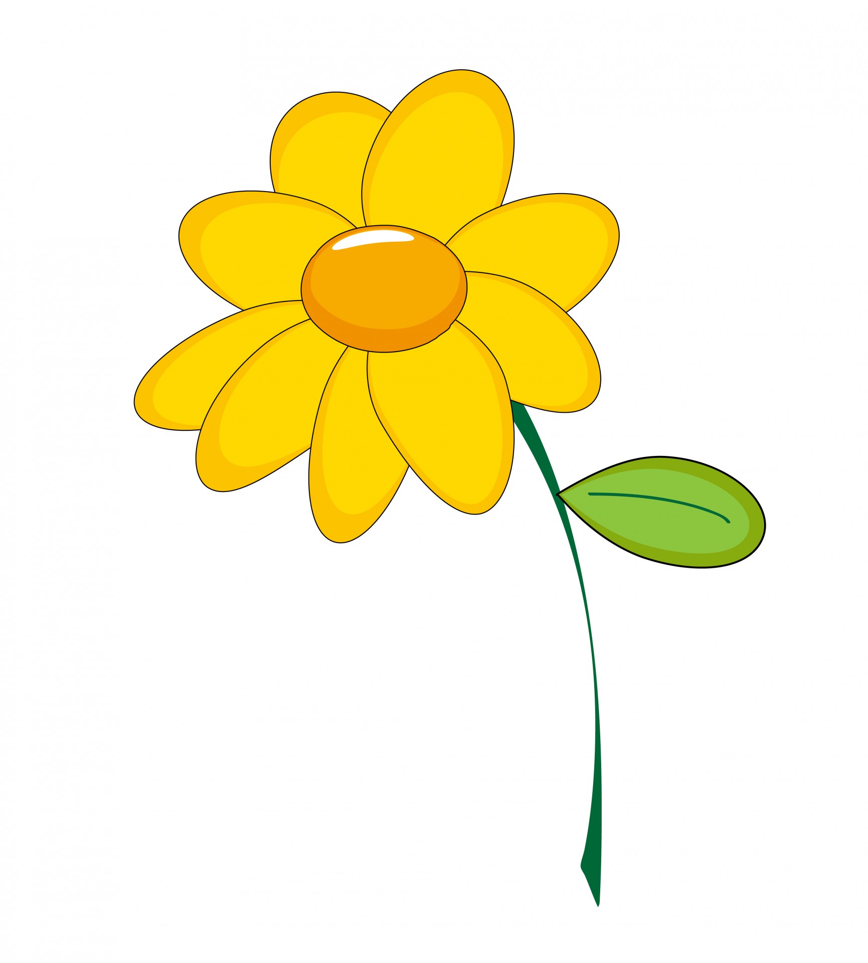 clipart of yellow flowers - photo #4