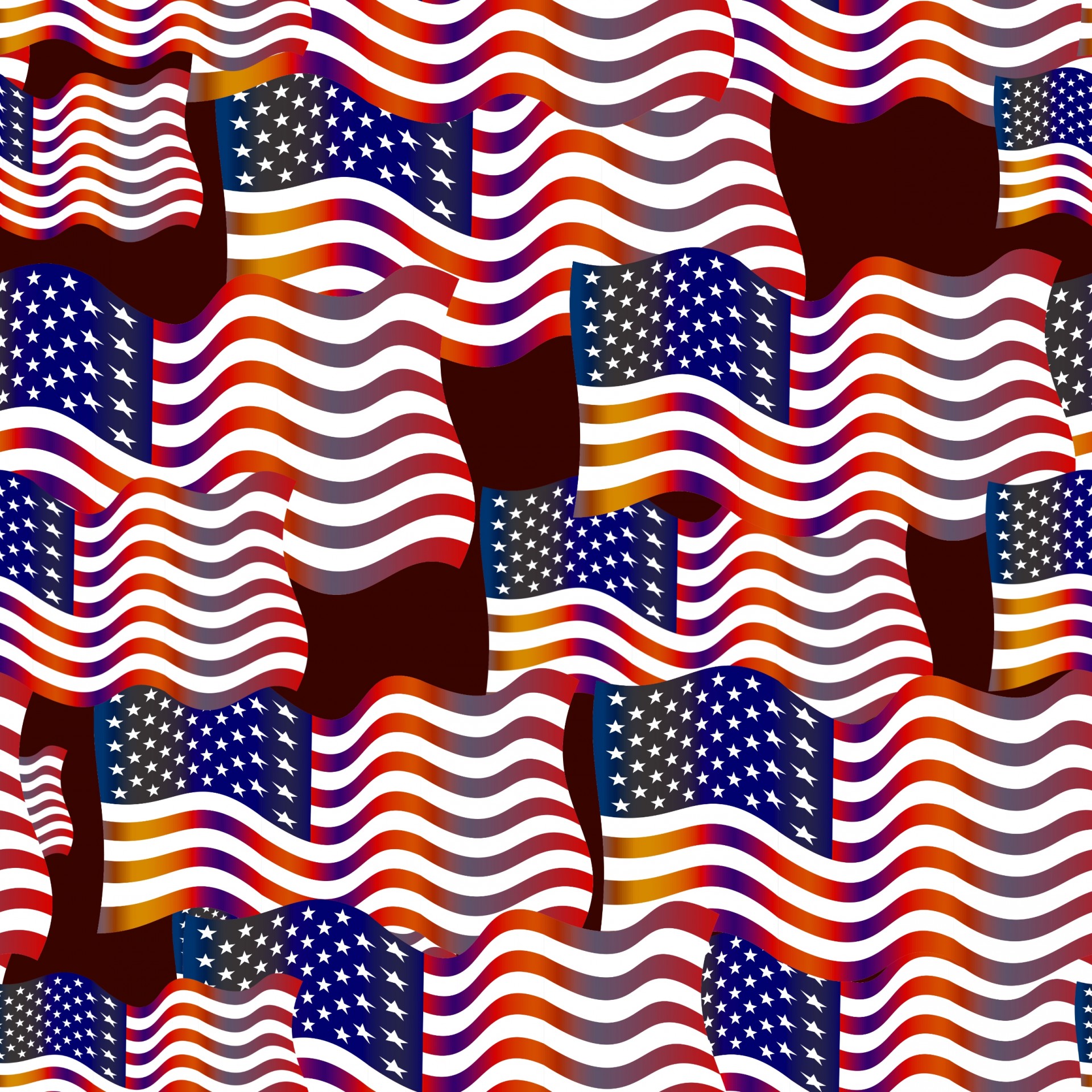 American Flag Tile