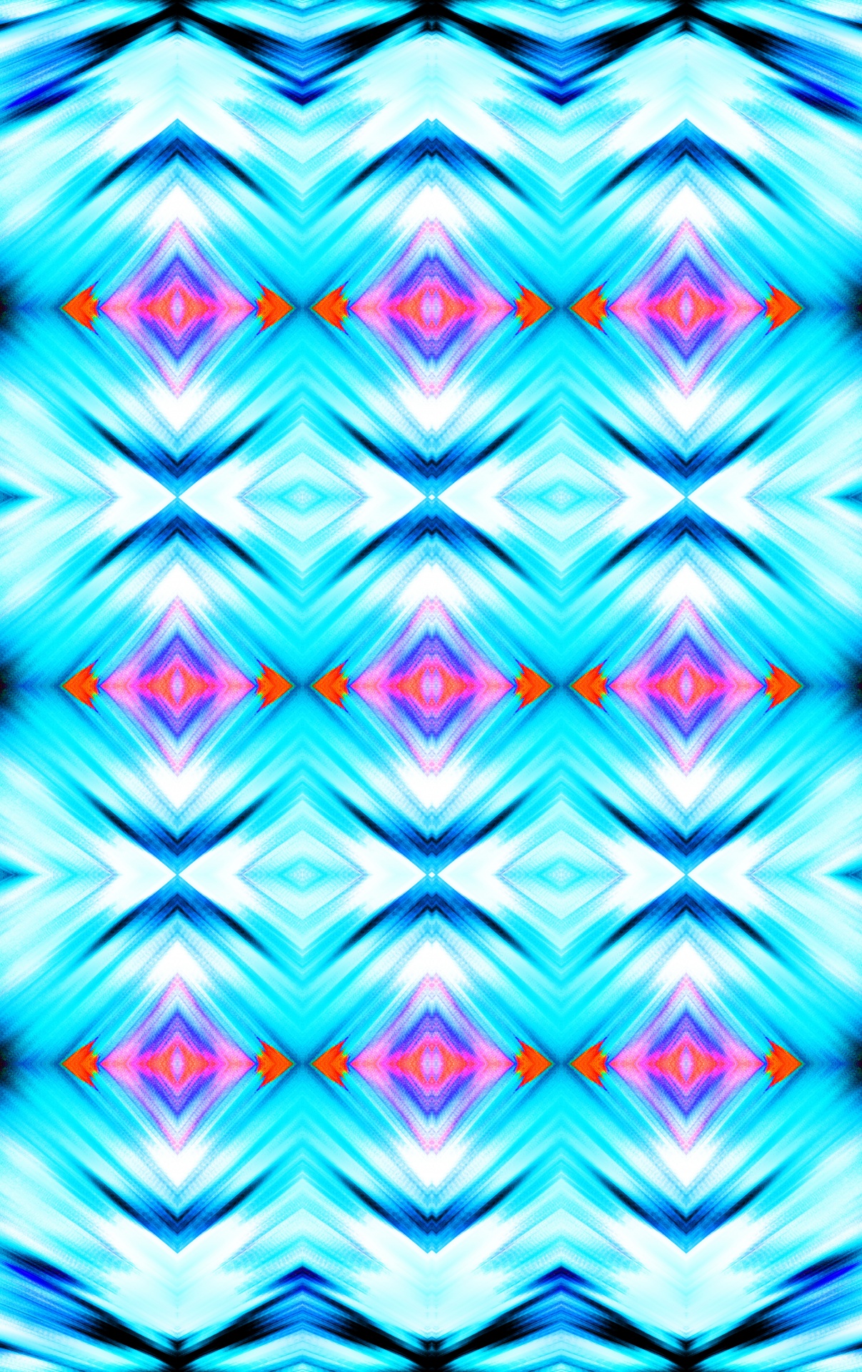 Blue Diamond Pattern