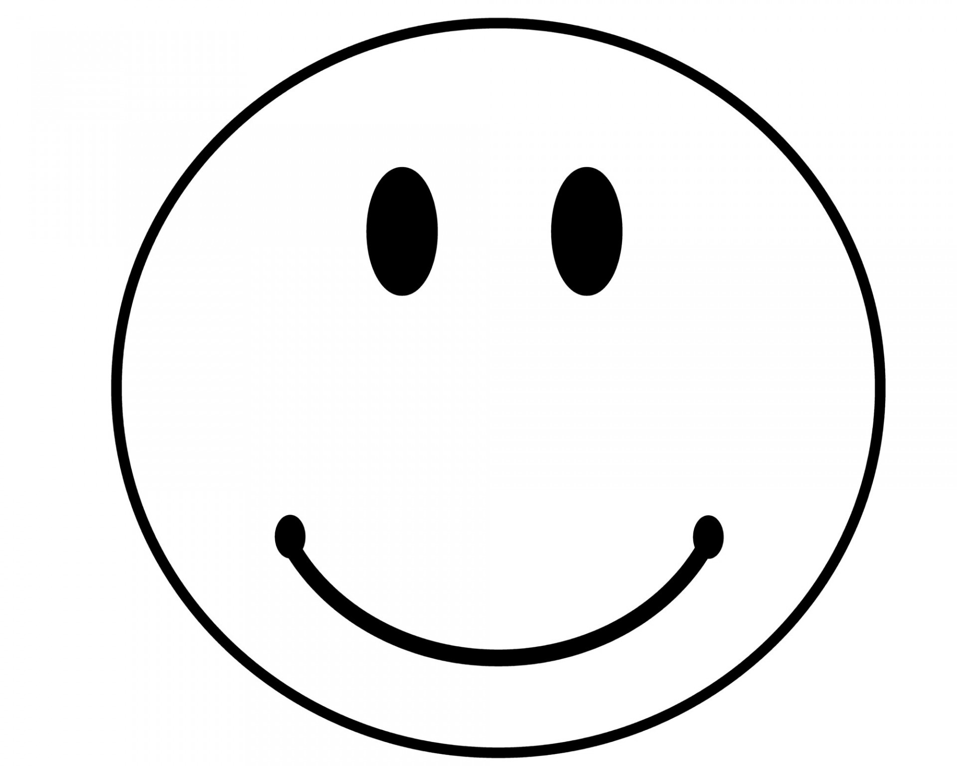 clipart happy face black and white - photo #37