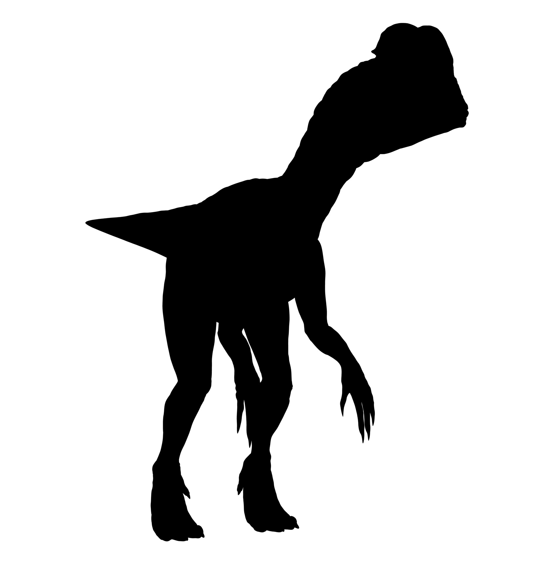 dinosaur clip art silhouettes - photo #19