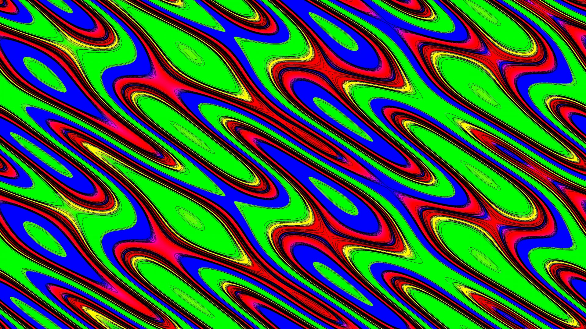 Green Red Wave Abstract Background