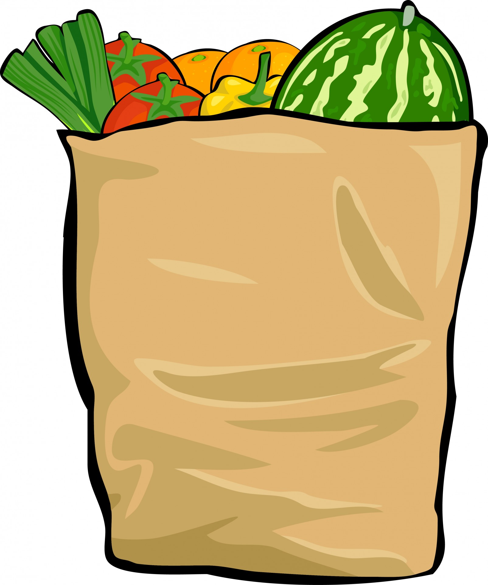 free clip art bag of groceries - photo #4