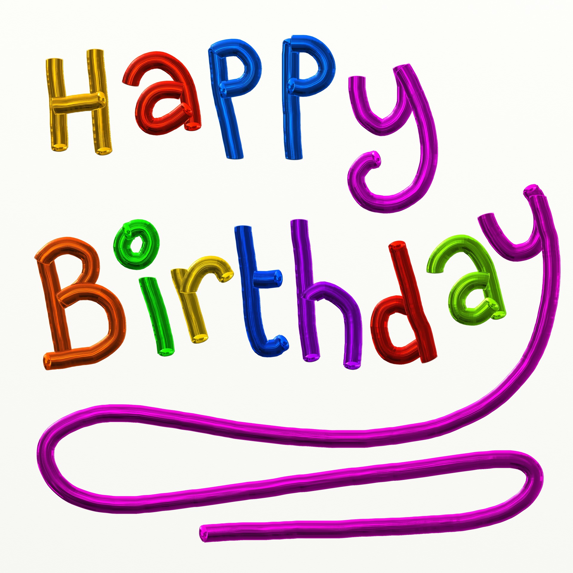 Happy Birthday Text Free Stock Photo - Public Domain Pictures