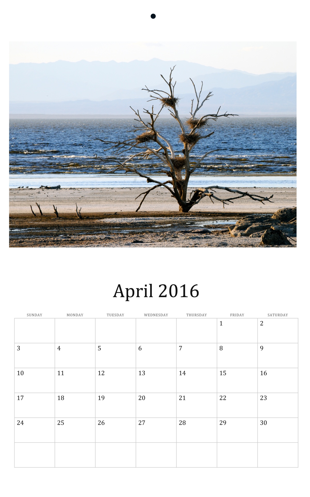 April 2016 Wall Calendar Free Stock Photo Public Domain Pictures
