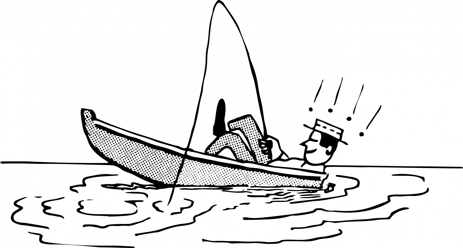 clipart man in boat - photo #44