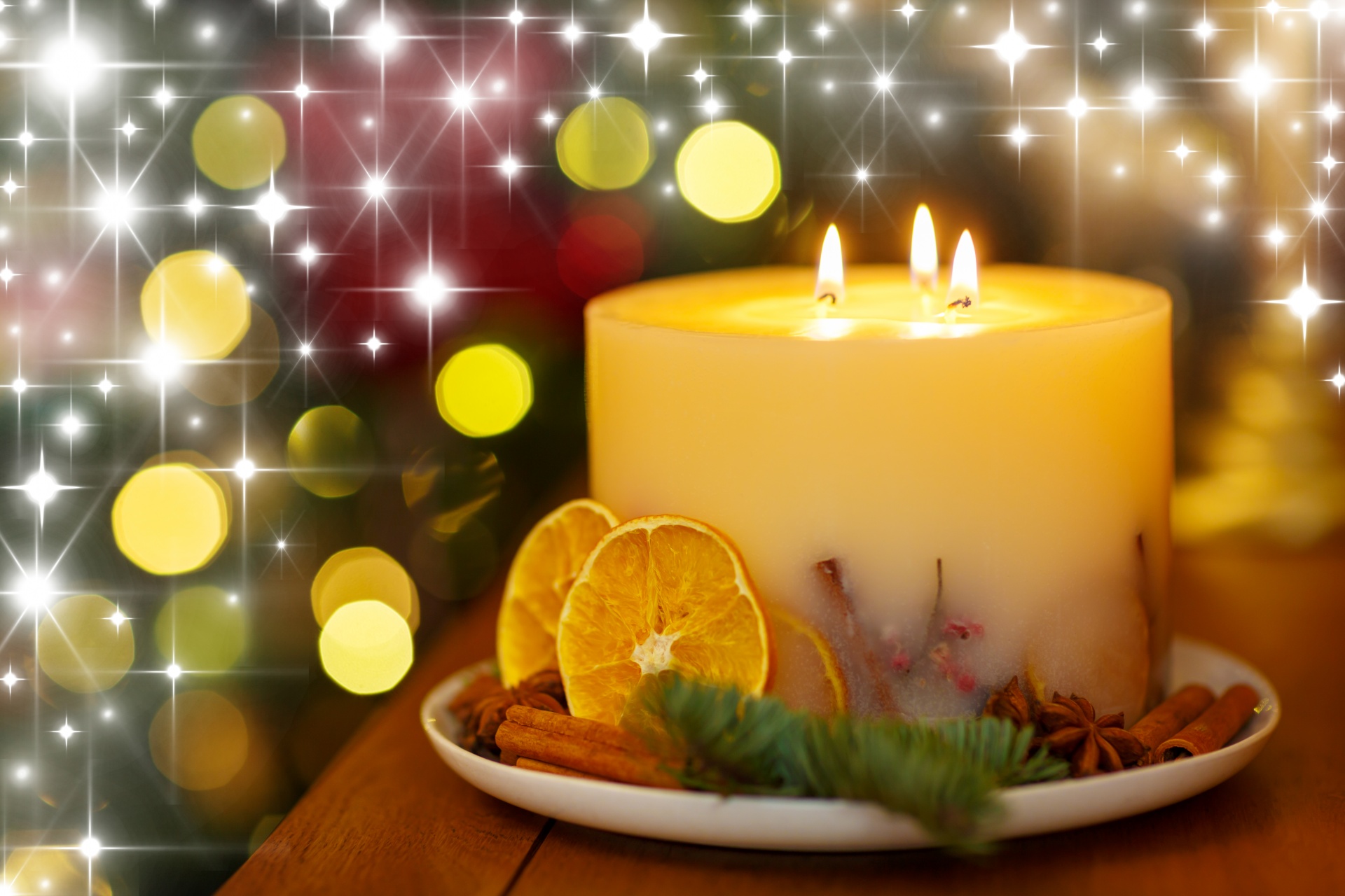 Christmas Candle Free Stock Photo - Public Domain Pictures