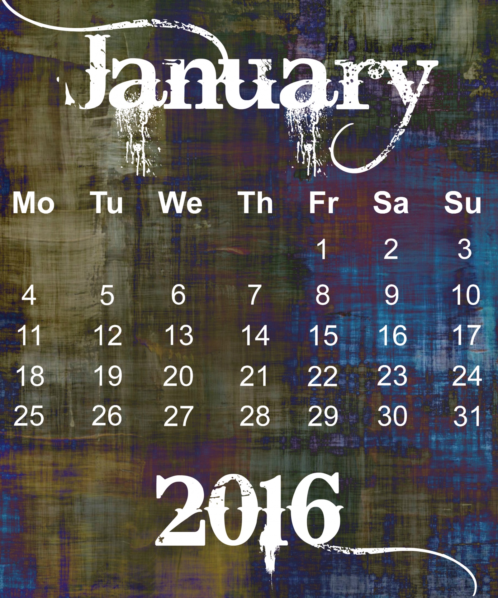 january-2016-grunge-calendar-free-stock-photo-public-domain-pictures
