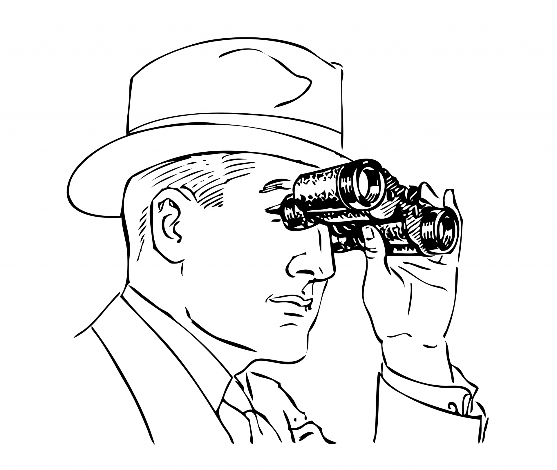 clipart man with binoculars - photo #30