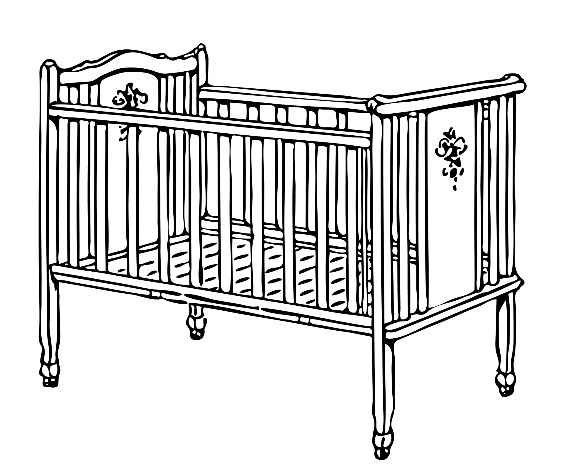 free baby crib clipart - photo #23