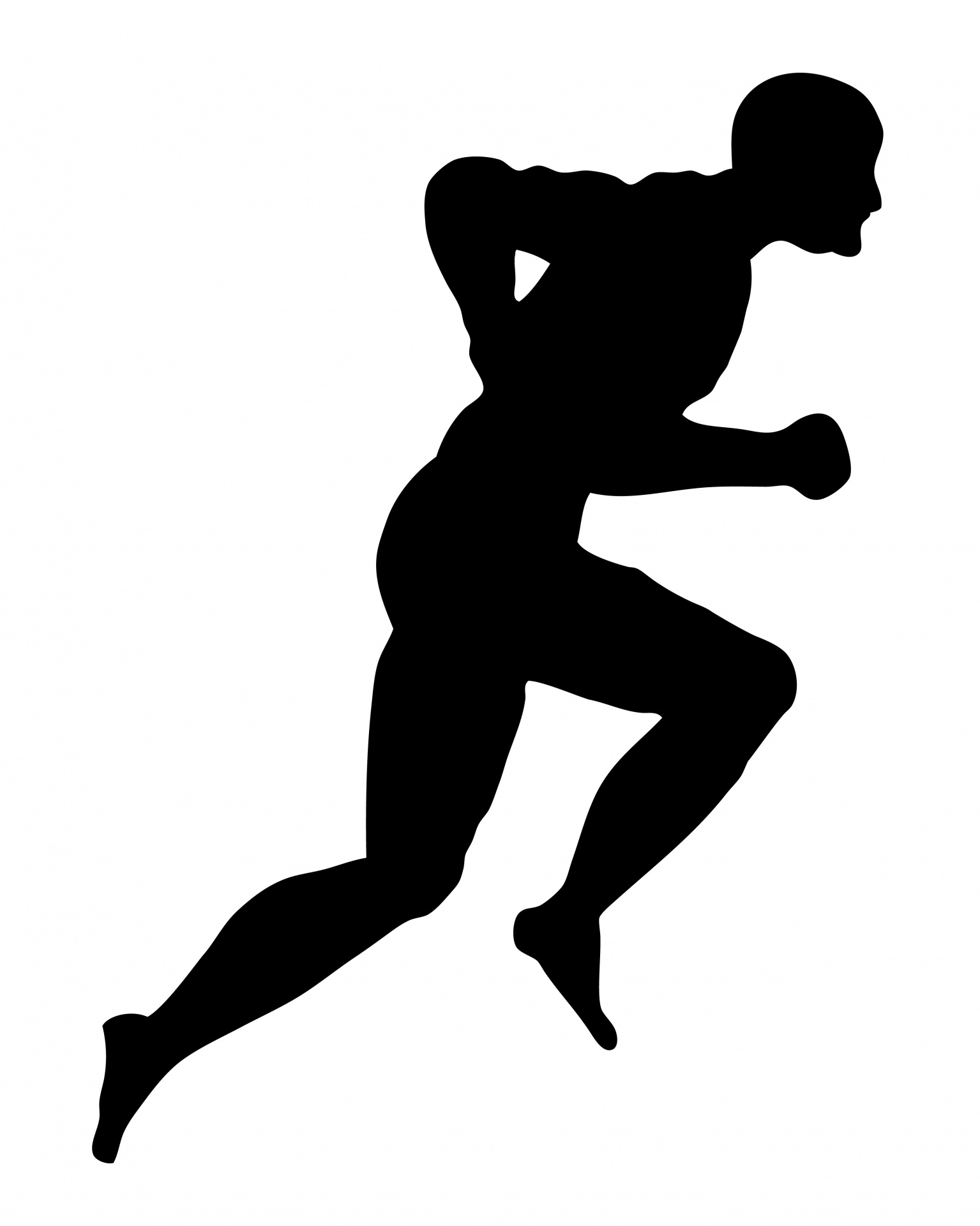 clip art runners silhouette - photo #19