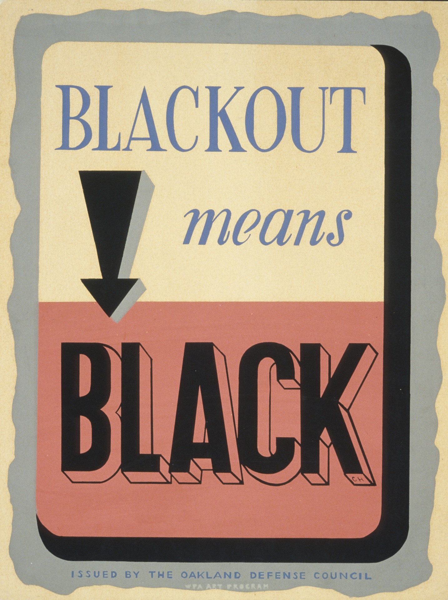 Vintage Poster Blackout Free Stock Photo - Public Domain Pictures