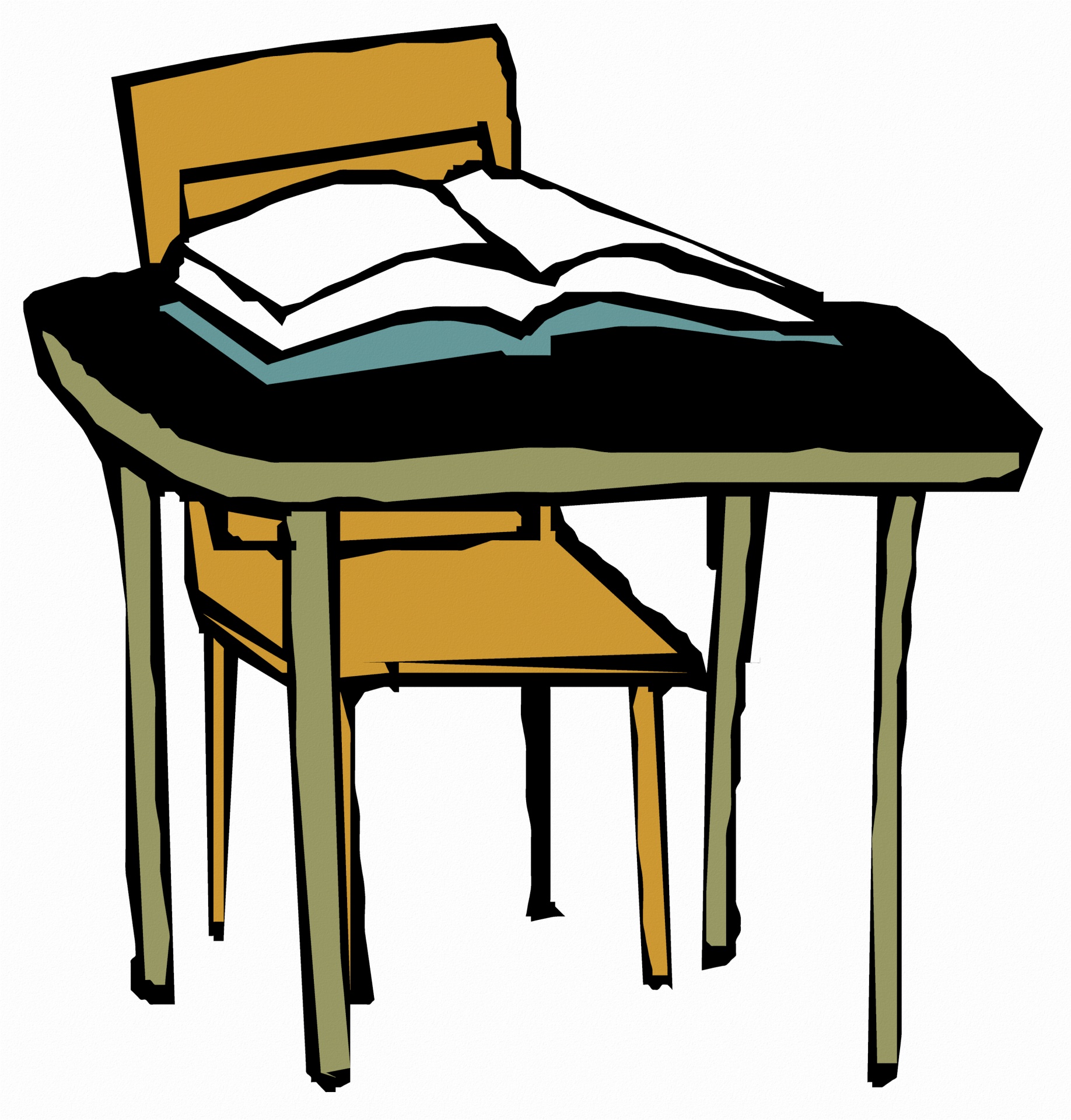 clipart book on the table - photo #16