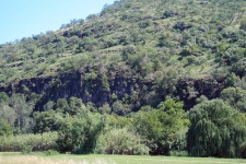 Cliff Face On A Hill
