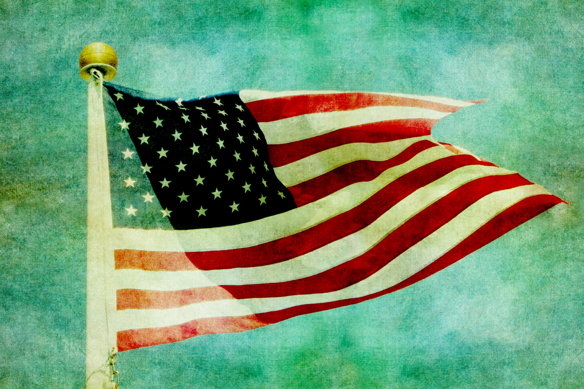 Vintage American Flag 10