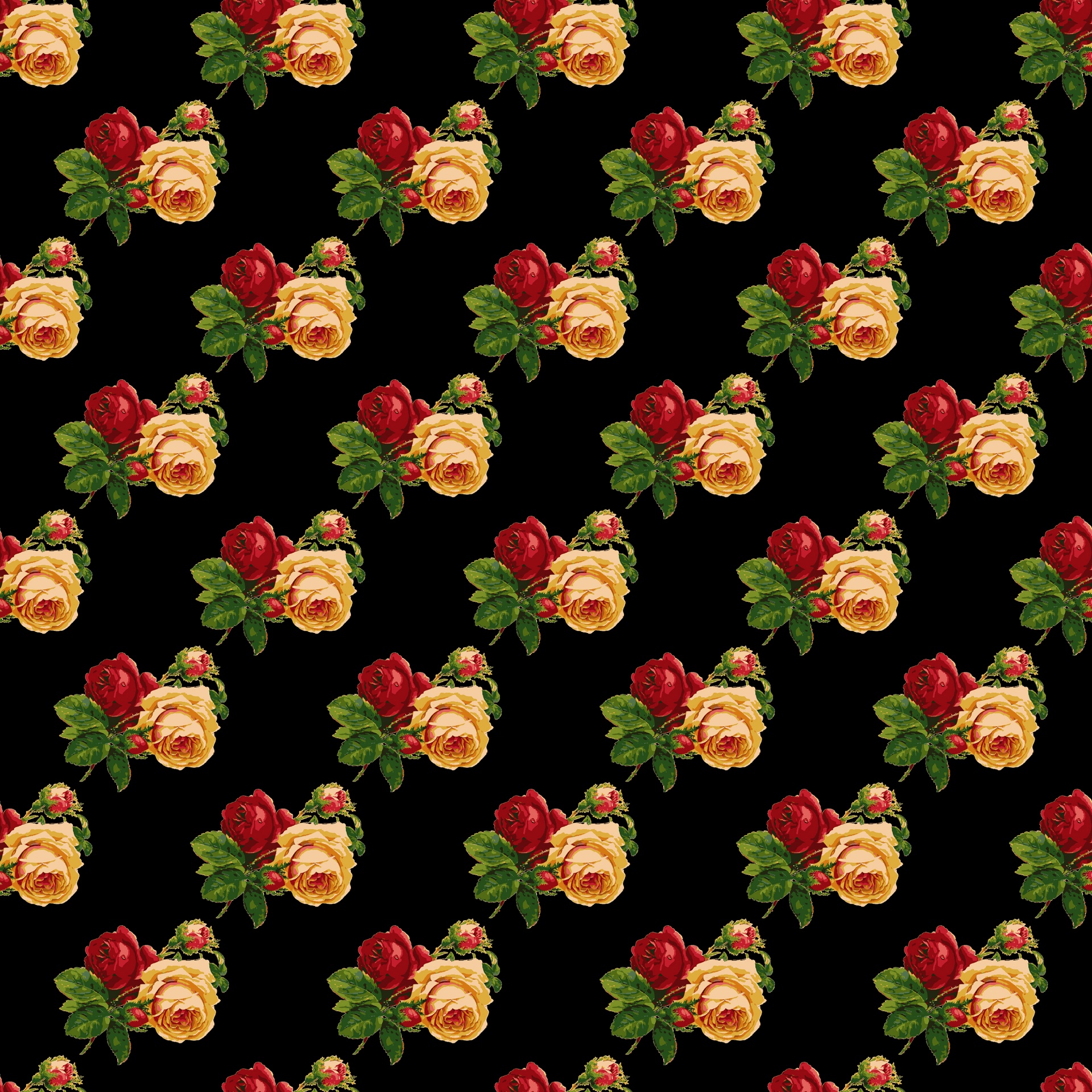 Vintage Roses Wallpaper Pattern Free Stock Photo - Public Domain Pictures