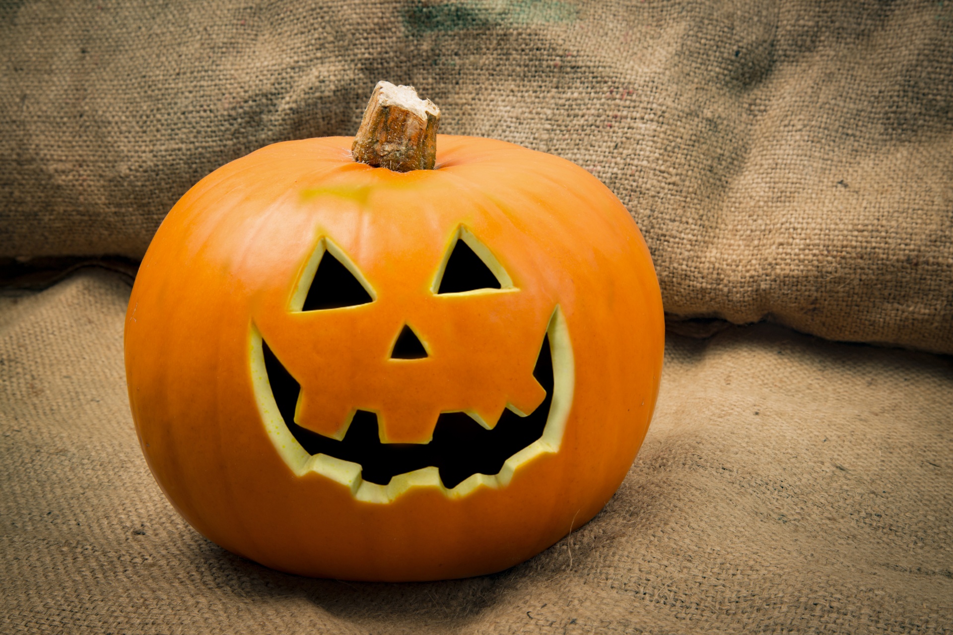 Pumpkin With Halloween Face Free Stock Photo - Public Domain Pictures