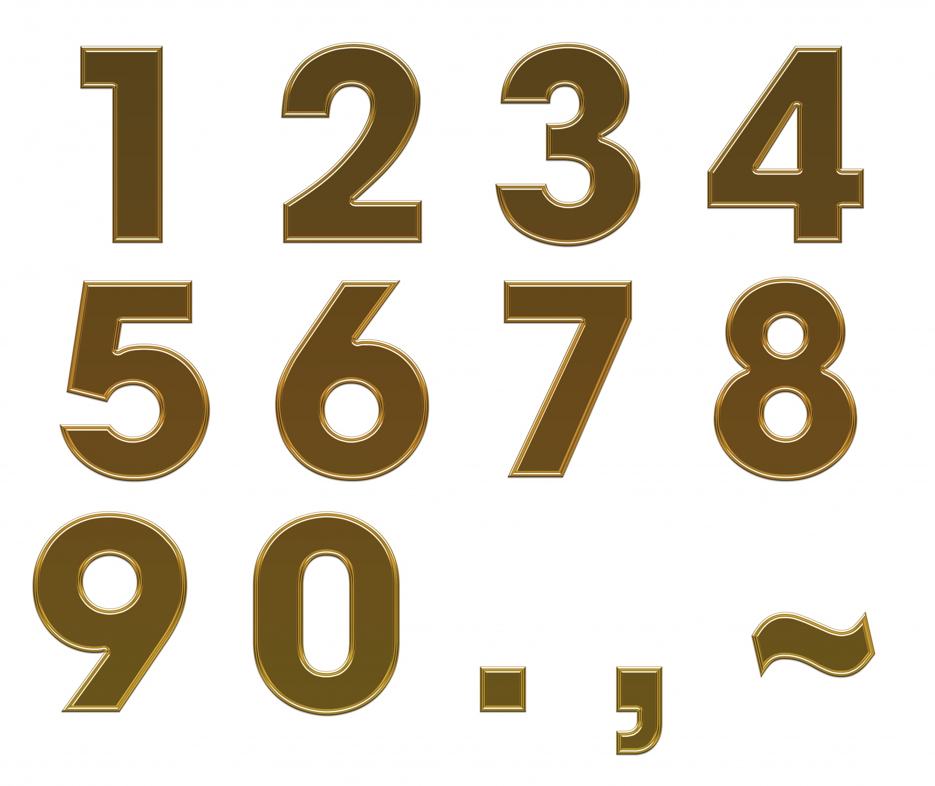 Numbers Metallic Free Stock Photo Public Domain Pictures