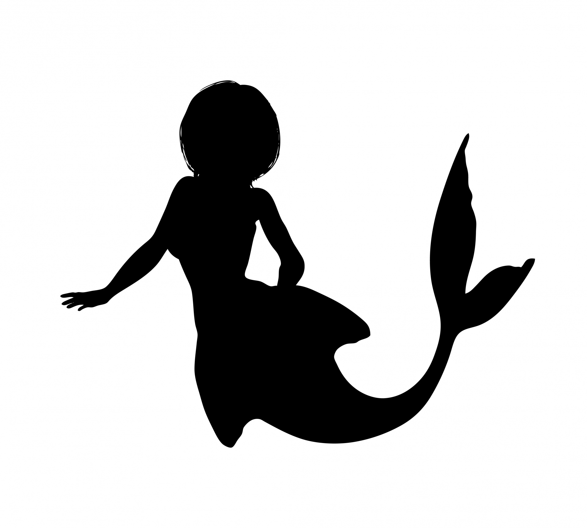 Mermaid Silhouette Free Stock Photo - Public Domain Pictures