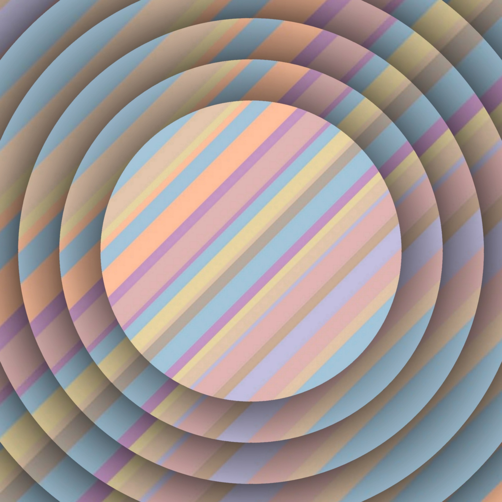 Diagonal Stripe Discs