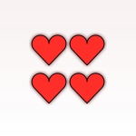 4 Red Hearts