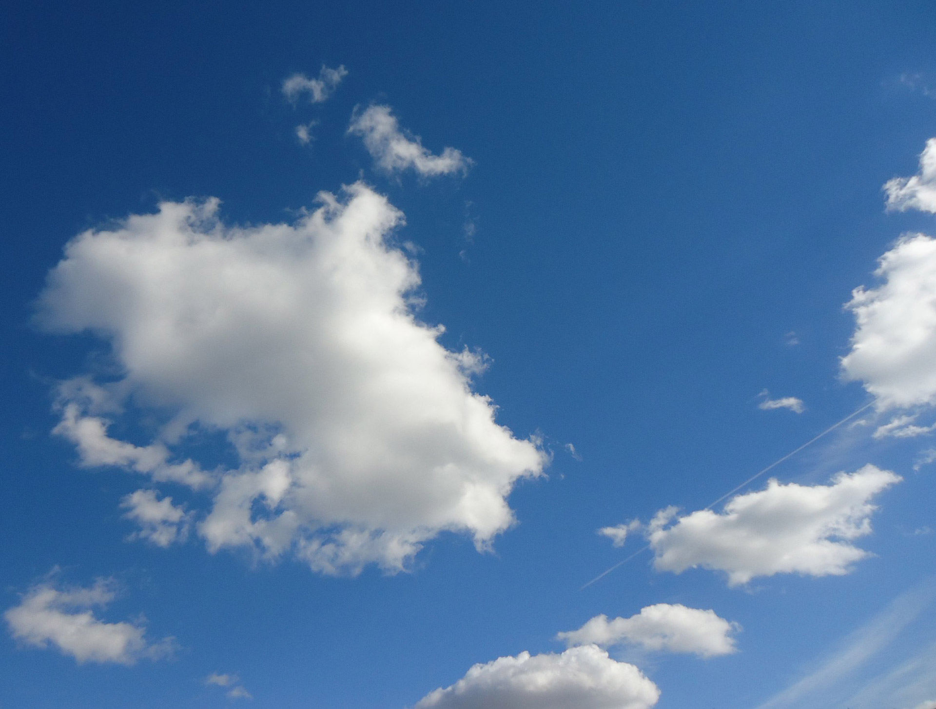 Blue Sky With Clouds Free Stock Photo - Public Domain Pictures