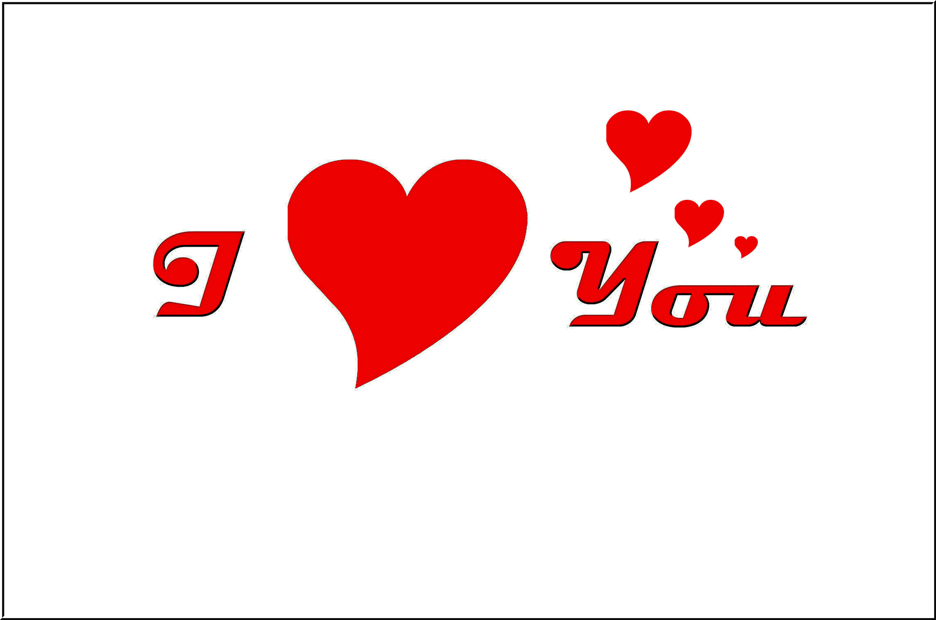 Clipart - I Love You