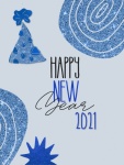 Abstract New Year Greeting