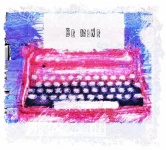 Grunge Valentine Typewriter
