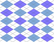 Check Pattern Purple Blue