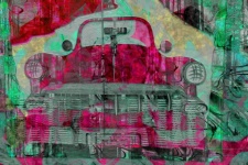 Abstract Vintage Car