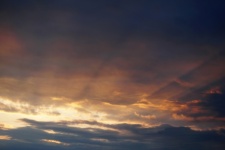 Sunset Sky Clouds Sun