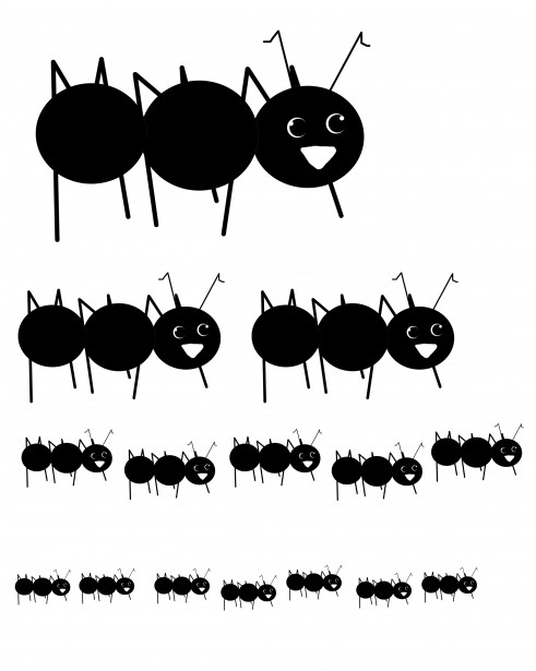 free ant clipart black and white - photo #13