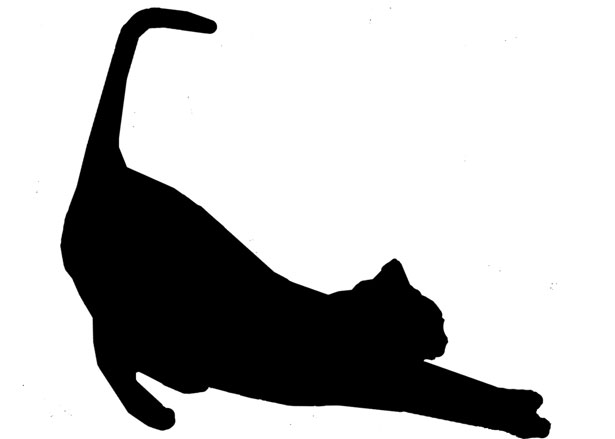 clip art cat silhouette free - photo #34