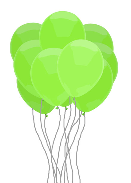 green balloon clip art - photo #21
