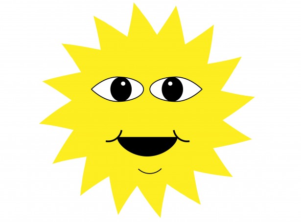 clip art happy face sun - photo #49